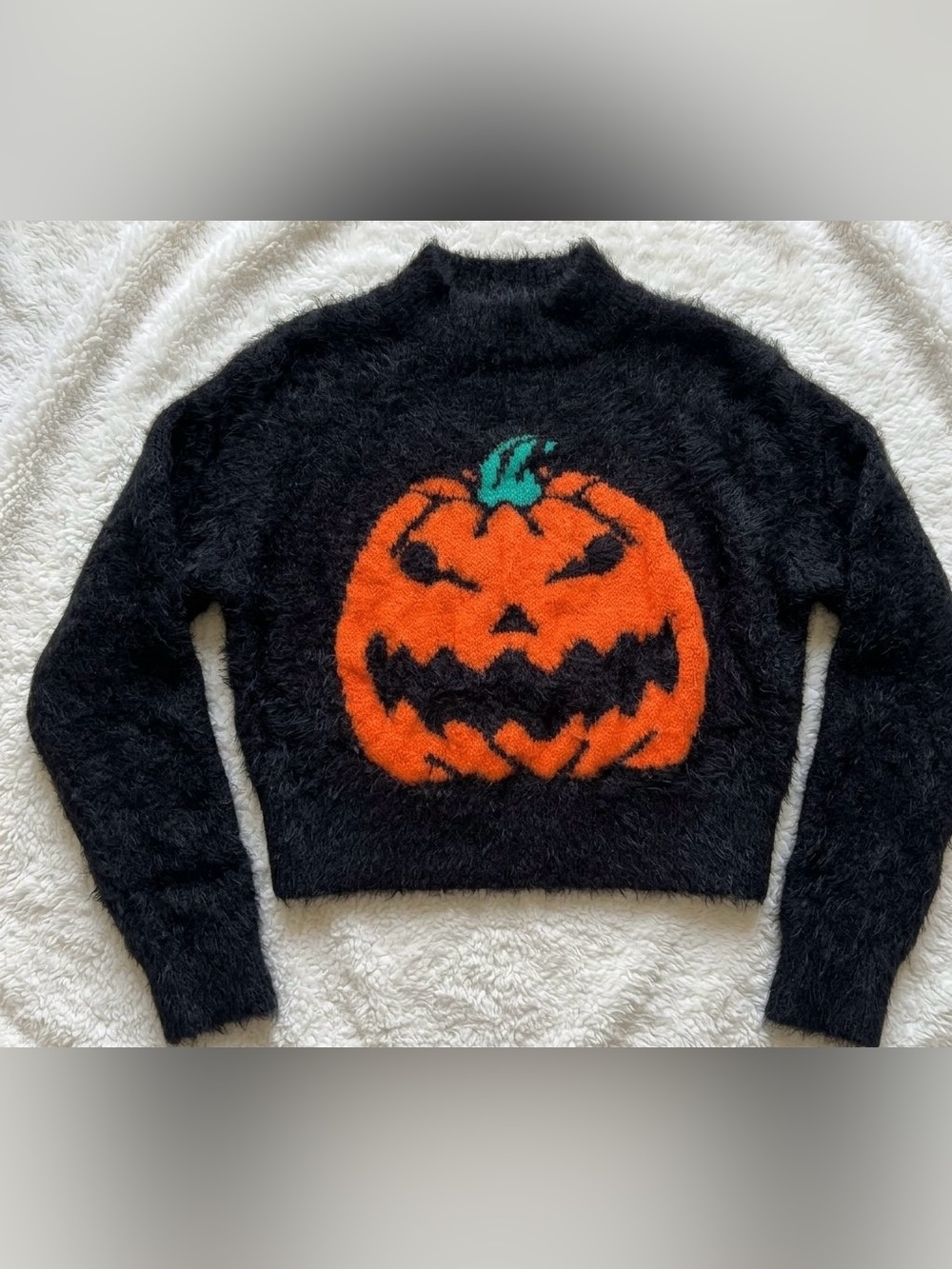 Pumpkin crop sweater XL